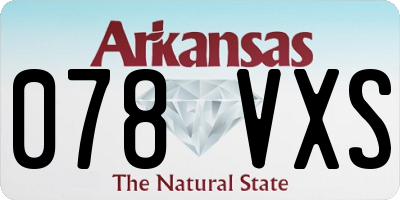 AR license plate 078VXS