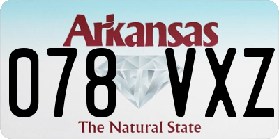 AR license plate 078VXZ