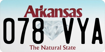 AR license plate 078VYA
