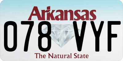 AR license plate 078VYF