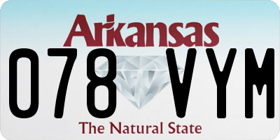 AR license plate 078VYM