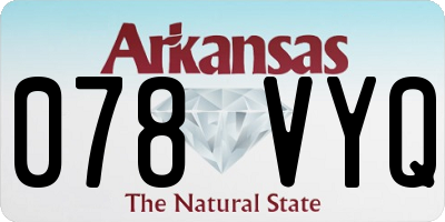 AR license plate 078VYQ