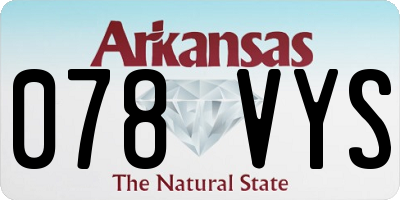 AR license plate 078VYS