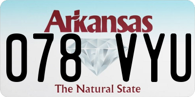 AR license plate 078VYU