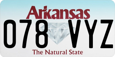 AR license plate 078VYZ