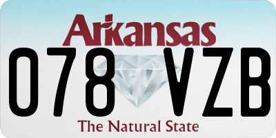 AR license plate 078VZB