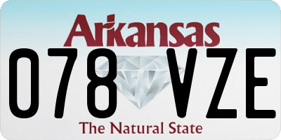 AR license plate 078VZE