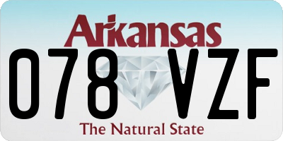 AR license plate 078VZF