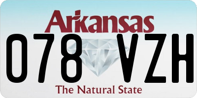AR license plate 078VZH