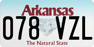 AR license plate 078VZL