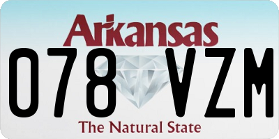 AR license plate 078VZM