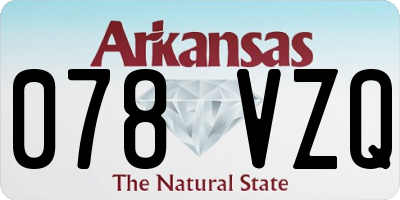 AR license plate 078VZQ