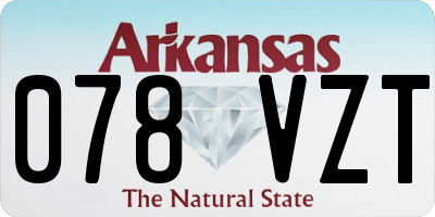 AR license plate 078VZT