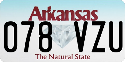 AR license plate 078VZU