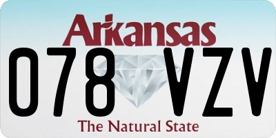 AR license plate 078VZV