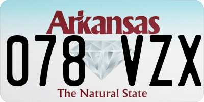 AR license plate 078VZX