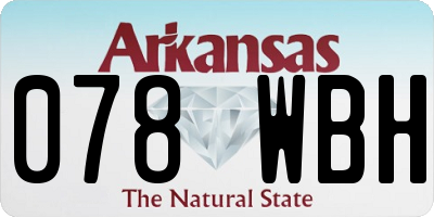 AR license plate 078WBH