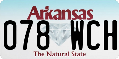 AR license plate 078WCH