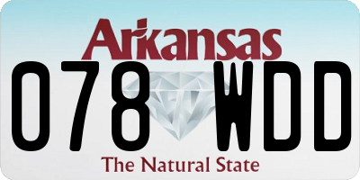 AR license plate 078WDD