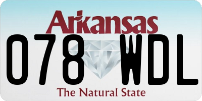 AR license plate 078WDL