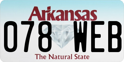 AR license plate 078WEB