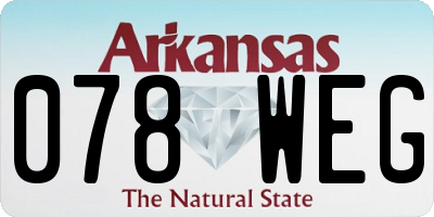 AR license plate 078WEG