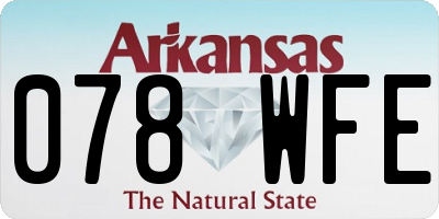 AR license plate 078WFE