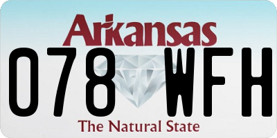 AR license plate 078WFH