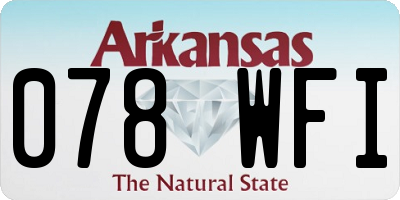 AR license plate 078WFI