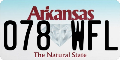 AR license plate 078WFL