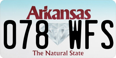AR license plate 078WFS