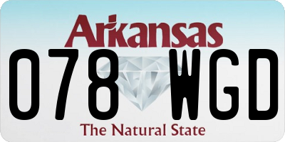 AR license plate 078WGD