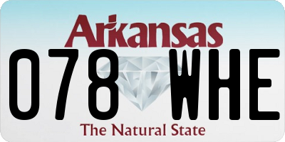AR license plate 078WHE