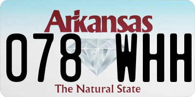 AR license plate 078WHH