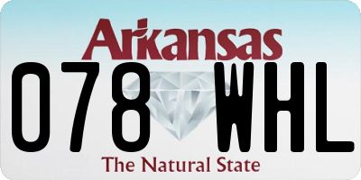 AR license plate 078WHL