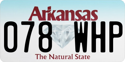 AR license plate 078WHP