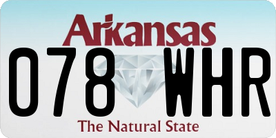AR license plate 078WHR