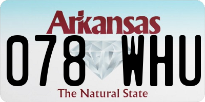 AR license plate 078WHU