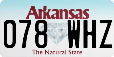 AR license plate 078WHZ