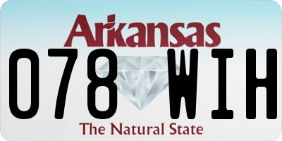 AR license plate 078WIH
