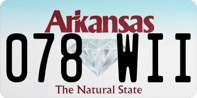 AR license plate 078WII