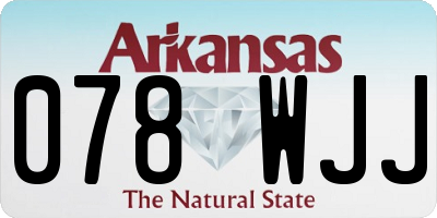 AR license plate 078WJJ