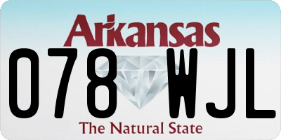 AR license plate 078WJL