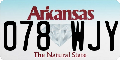 AR license plate 078WJY