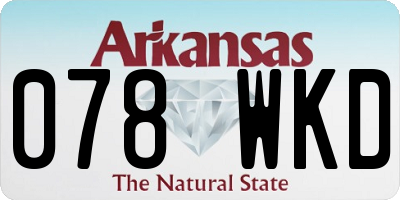 AR license plate 078WKD