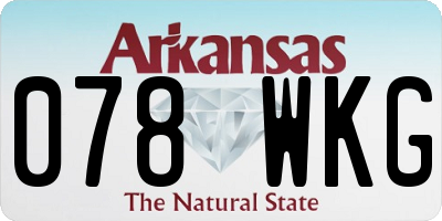 AR license plate 078WKG
