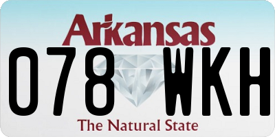 AR license plate 078WKH