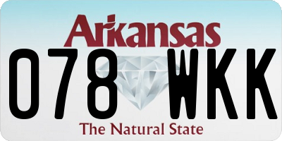 AR license plate 078WKK