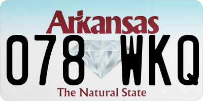 AR license plate 078WKQ