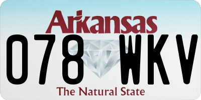 AR license plate 078WKV